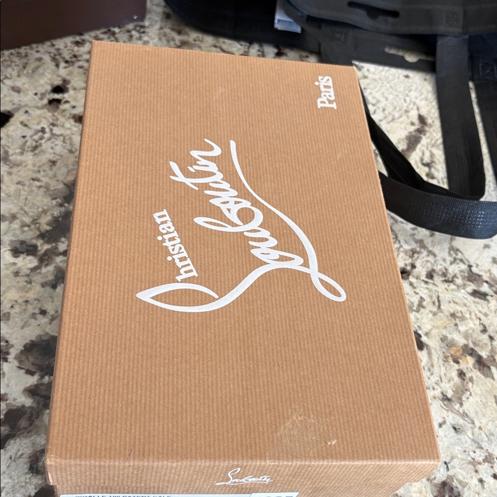 Christian Louboutin Brown Shoe Box with White Logo